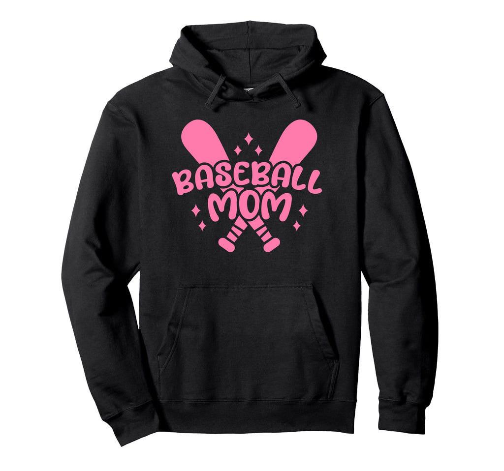 Baseball Mom Funny Baseball Mom Hoodie - Fun Novelty Design Men Women - T-Shirt, Sweatshirt, Hoodie