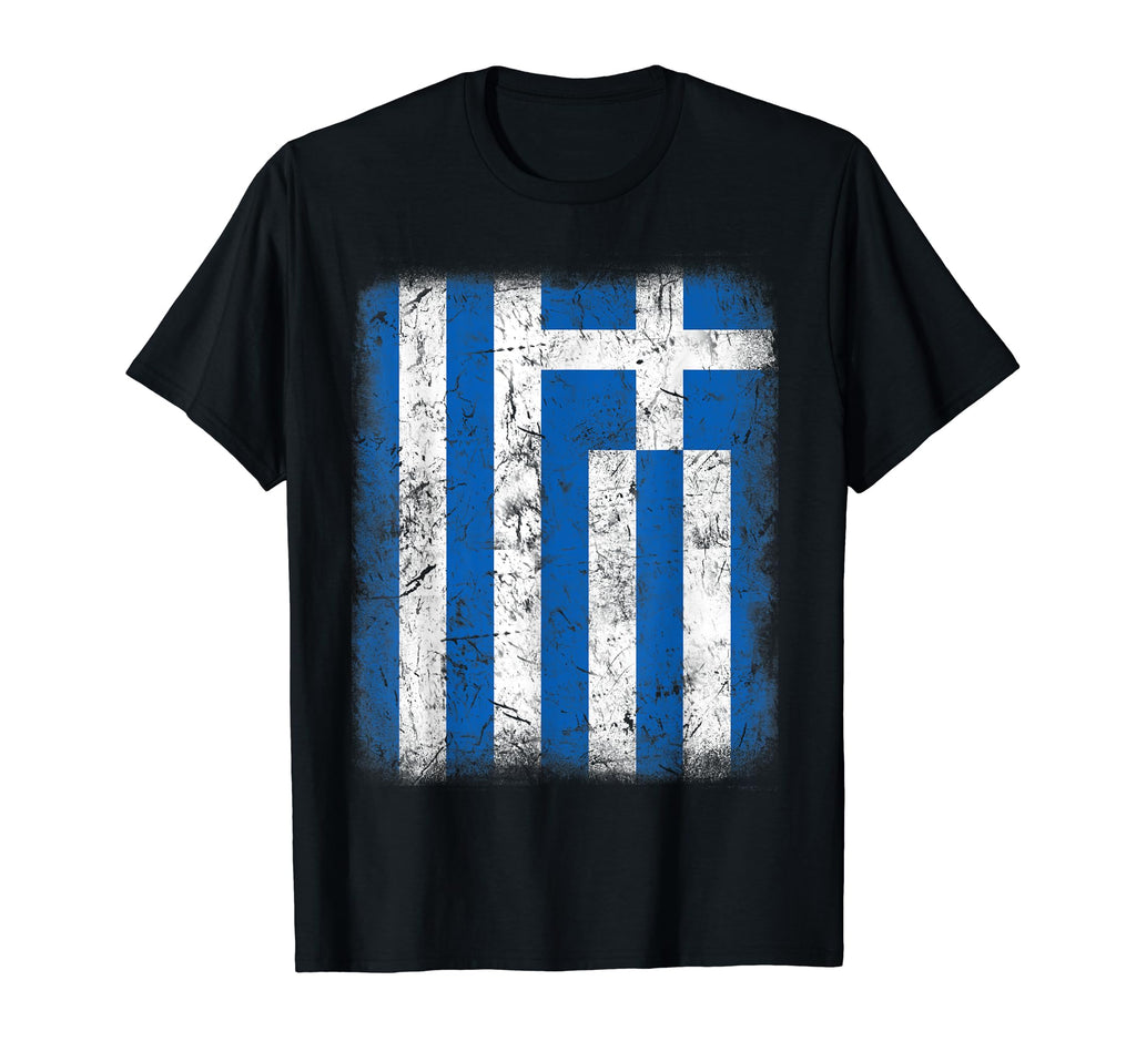 Greece Flag Distressed Greek Flag T-Shirt - Aesthetic Graphic Men Women - T-Shirt, Sweatshirt, Hoodie