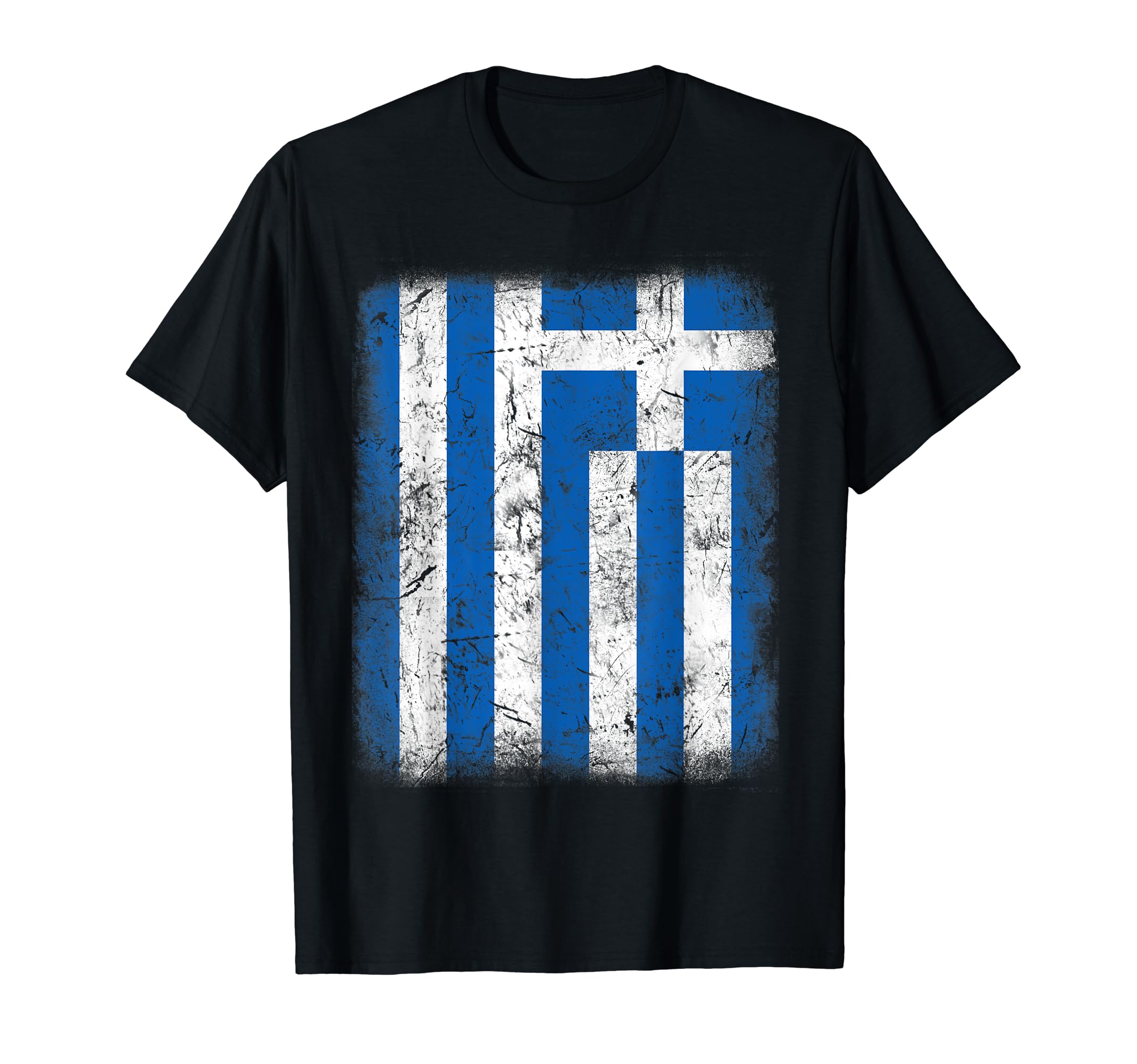 Greece Flag Distressed Greek Flag T-Shirt - Aesthetic Graphic Men Women - T-Shirt, Sweatshirt, Hoodie
