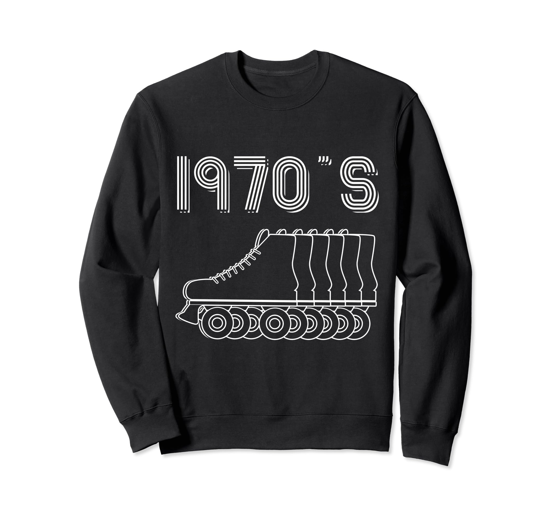 1970S Roller Skates Skating Lifestyle Sweatshirt - Novelty Apparel Unisex - T-Shirt, Sweatshirt, Hoodie