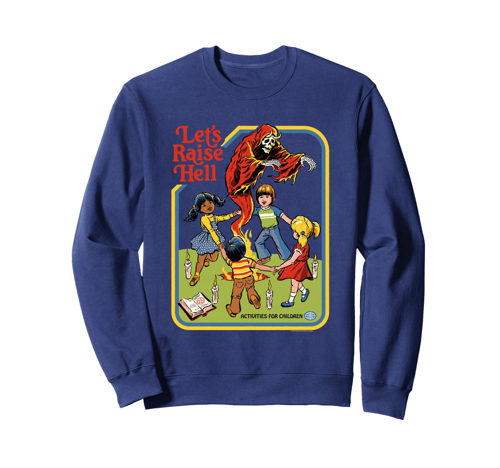 Steven Rhodes Lets Raise Hell Sweatshirt - Minimalist Print Men Women - T-Shirt, Sweatshirt, Hoodie