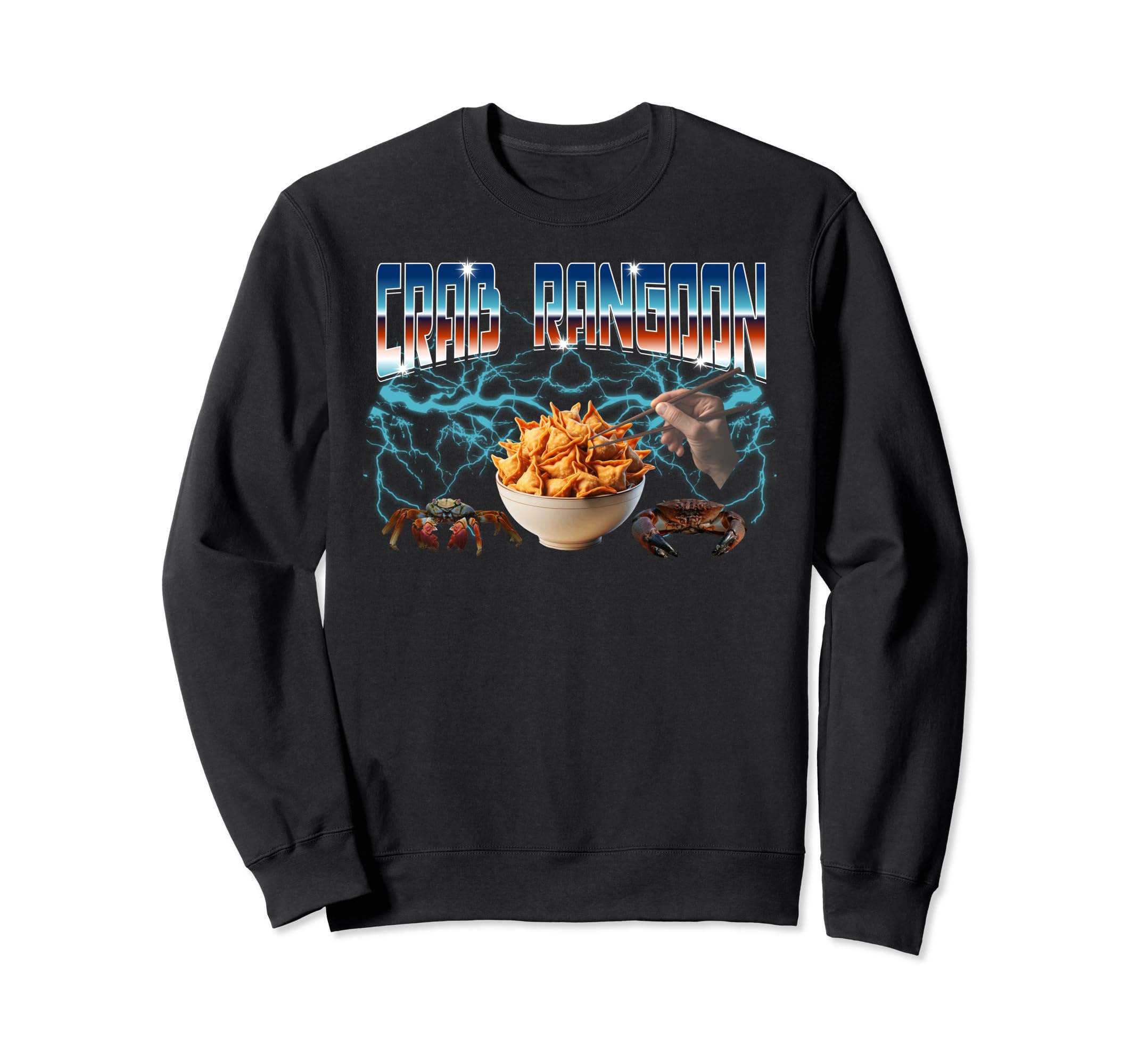 Bootleg Rap Aesthetic Crab Sweatshirt - Custom Art Print for Adults - T-Shirt, Sweatshirt, Hoodie