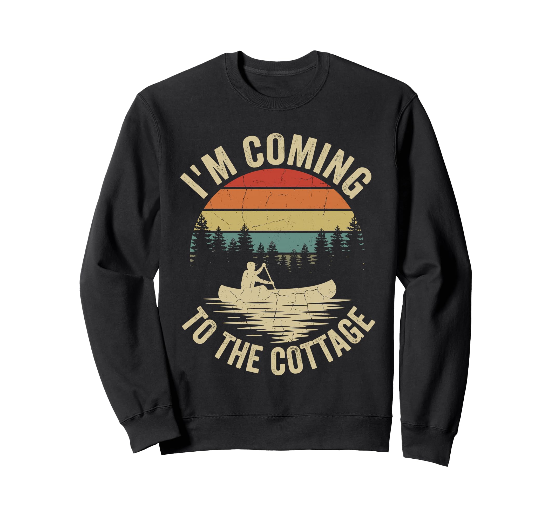 Im Coming To Cottage Funny Sunset Sweatshirt - Unique Graphic for Adults - T-Shirt, Sweatshirt, Hoodie