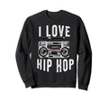Hip Hop Old School 90S Music Rap Sweatshirt - Minimalist Print for Adults - T-Shirt, Sweatshirt, Hoodie
