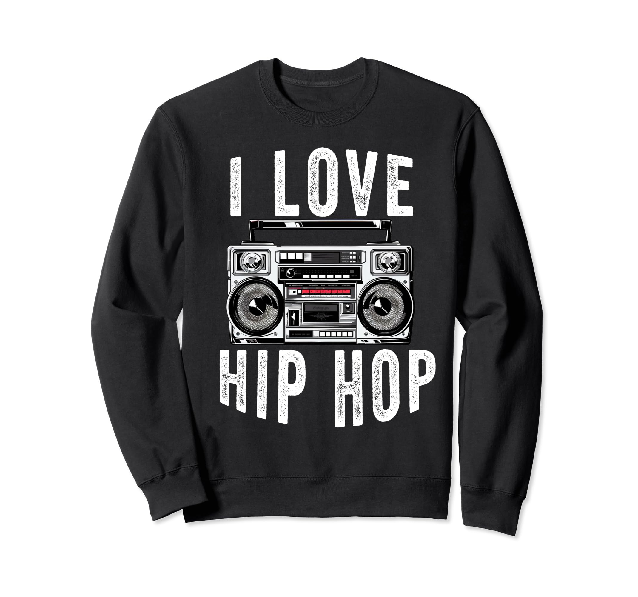 Hip Hop Old School 90S Music Rap Sweatshirt - Minimalist Print for Adults - T-Shirt, Sweatshirt, Hoodie