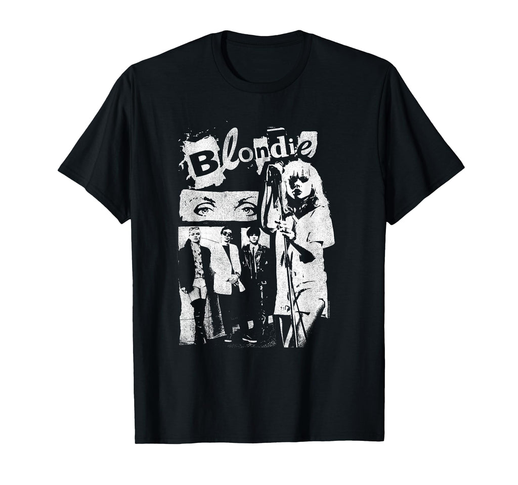 Blondie Punk Zine Collage Band T-Shirt - Minimalist Print for Adults - T-Shirt, Sweatshirt, Hoodie