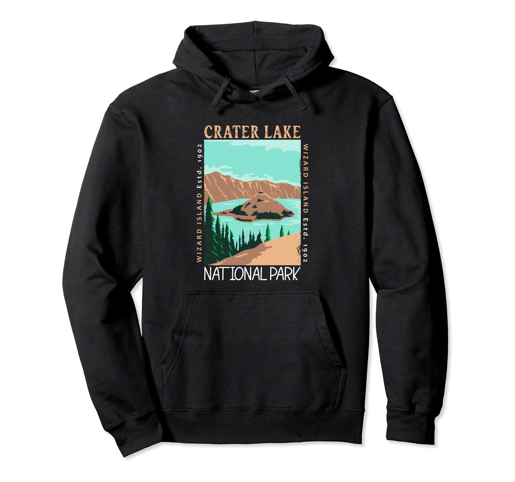 Crater Lake National Park Oregon Hoodie - Unique Graphic for Adults - T-Shirt, Sweatshirt, Hoodie