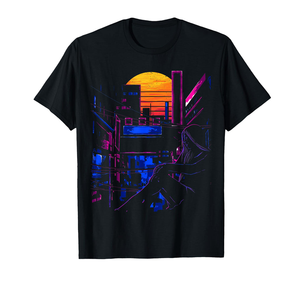 Aesthetic Japanese Anime Vaporwave T-Shirt - Trendy Graphic Men Women - T-Shirt, Sweatshirt, Hoodie