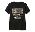 Sister Baseball Snacks Leopard Fan Tri T-Shirt - Trendy Graphic Unisex - T-Shirt, Sweatshirt, Hoodie