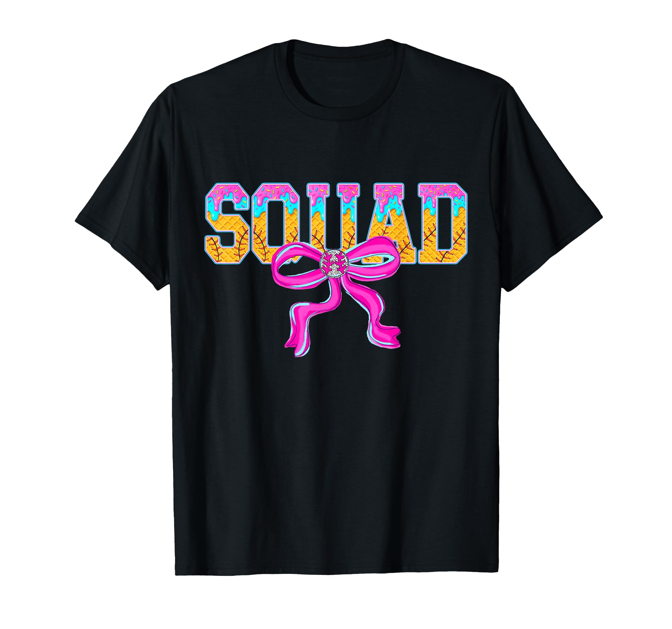 Baseball Squad Ice Cream Drip Game T-Shirt - Custom Art Print Men Women - T-Shirt, Sweatshirt, Hoodie