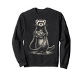 Ferret Photographer Camera Sweatshirt - Custom Art Print for Adults - T-Shirt, Sweatshirt, Hoodie