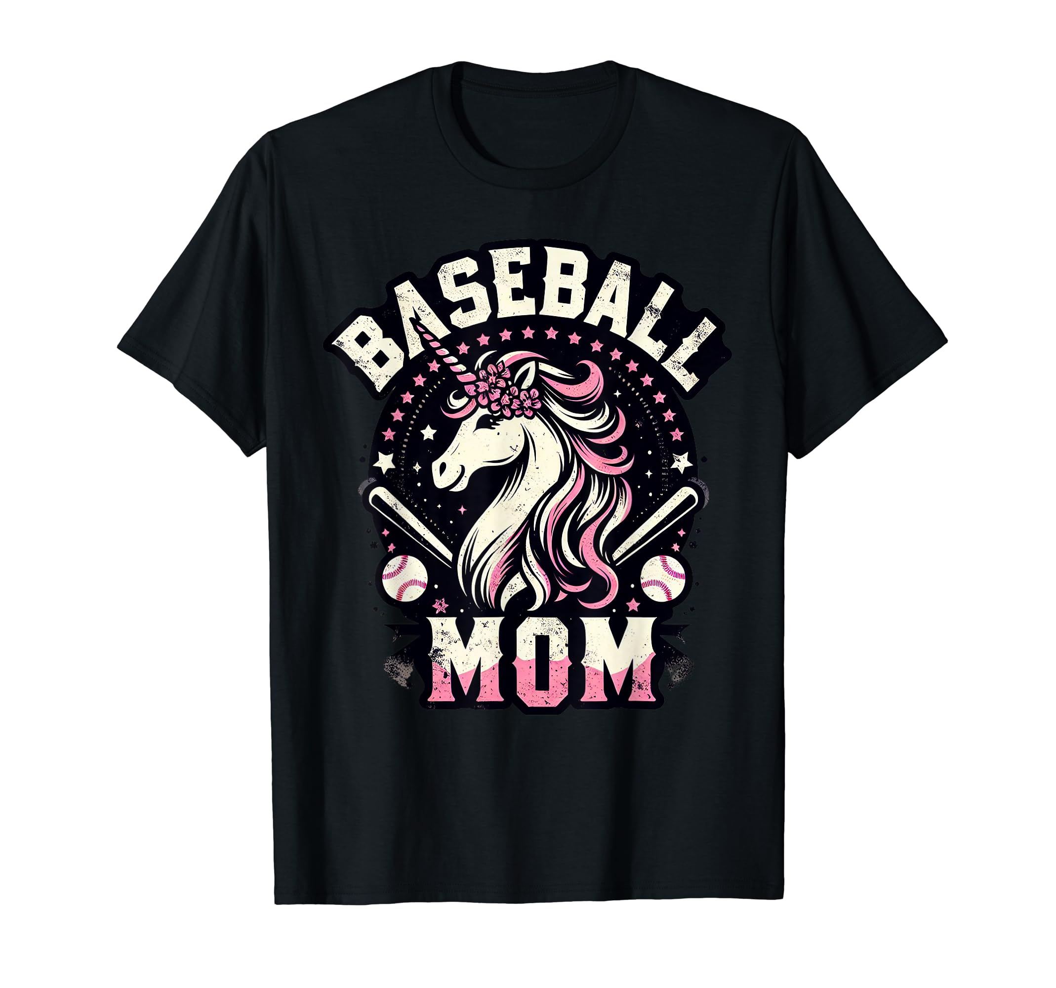 Womens Baseball Mom Unicorn Mothers My T-Shirt - Unique Graphic Unisex - T-Shirt, Sweatshirt, Hoodie