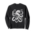 Octopus Photographer Camera Art Sweatshirt - Novelty Apparel Men Women - T-Shirt, Sweatshirt, Hoodie