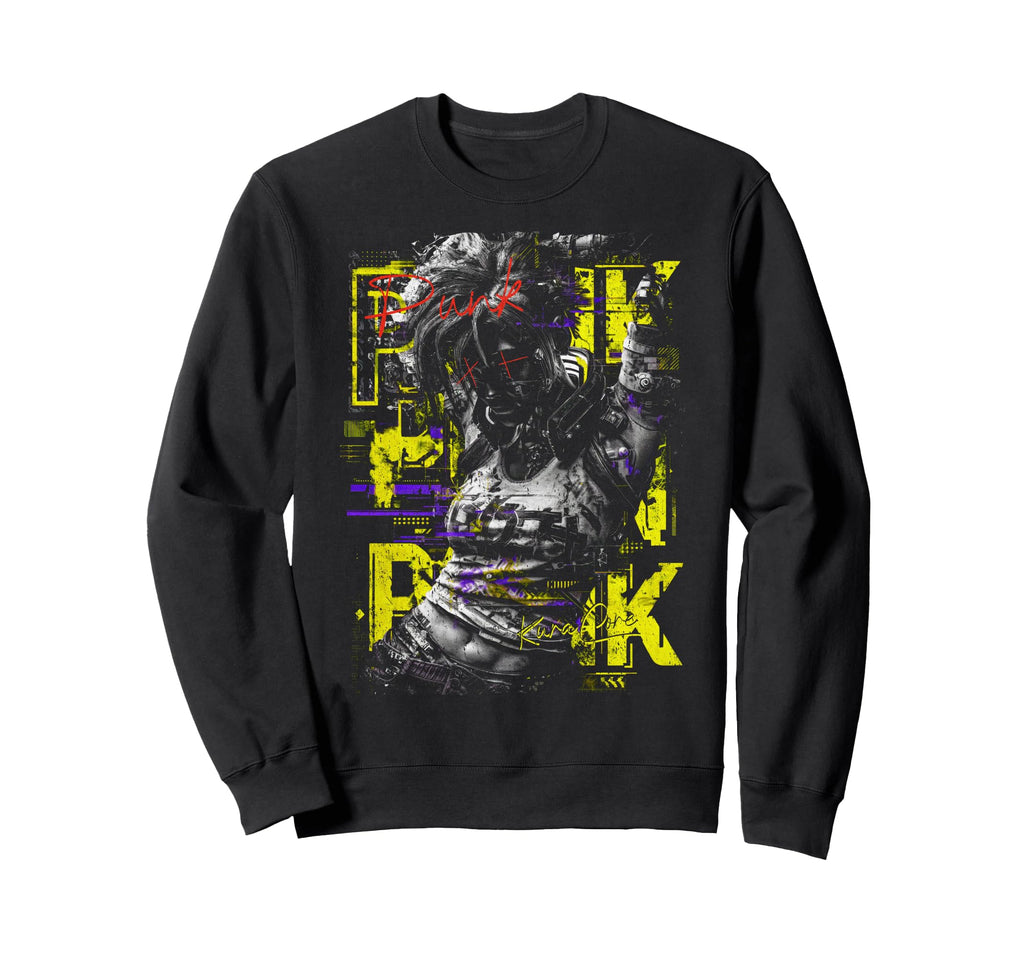 Japanese Streetwear Cyberpunk Y2K Sweatshirt - Streetwear Style for Adults - T-Shirt, Sweatshirt, Hoodie