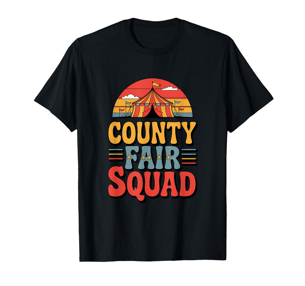 County Fair Squad Sunset Circus Logo T-Shirt - Fun Novelty Design Men Women - T-Shirt, Sweatshirt, Hoodie