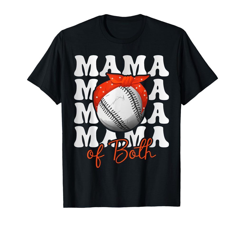 Leopard Mothers Day Mama Mom Both Baseball T-Shirt - Unique Graphic Unisex - T-Shirt, Sweatshirt, Hoodie