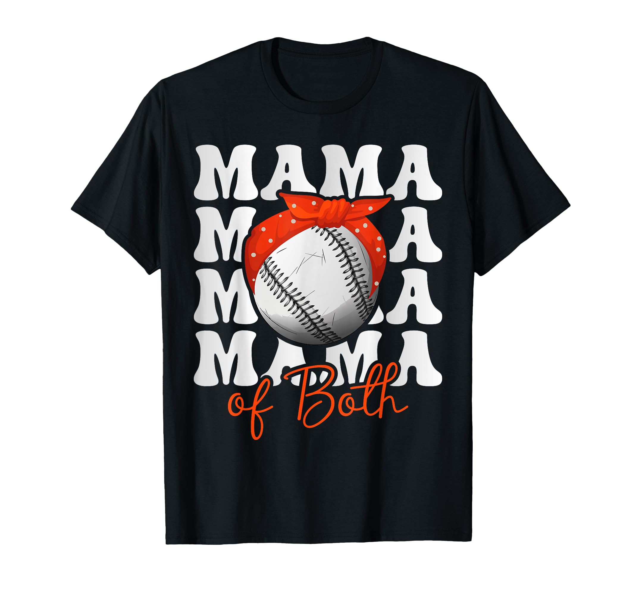 Leopard Mothers Day Mama Mom Both Baseball T-Shirt - Unique Graphic Unisex - T-Shirt, Sweatshirt, Hoodie
