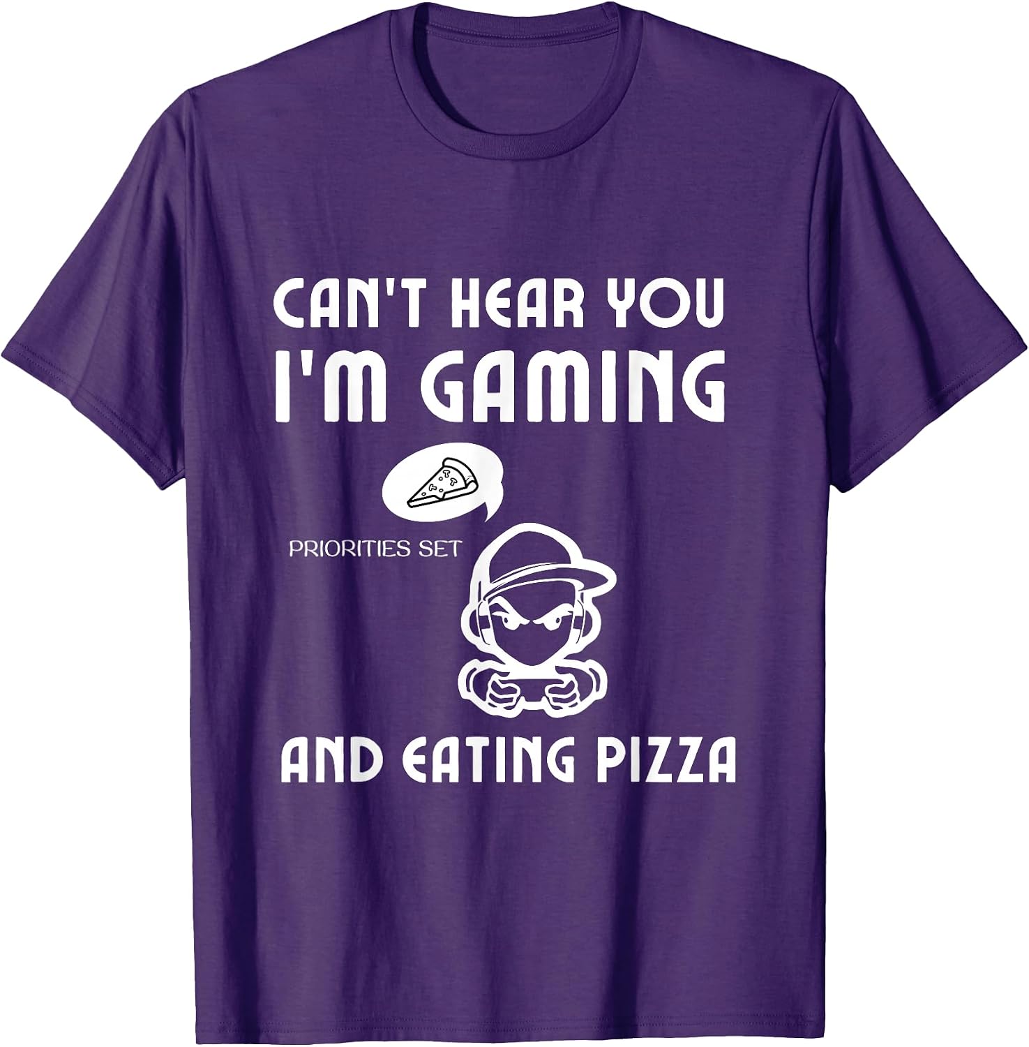 Pizza Gamer Video Games Boys Girls KidsGift - Adult & Kids T-Shirts, Sweatshirts & Hoodies apparel design preview 1