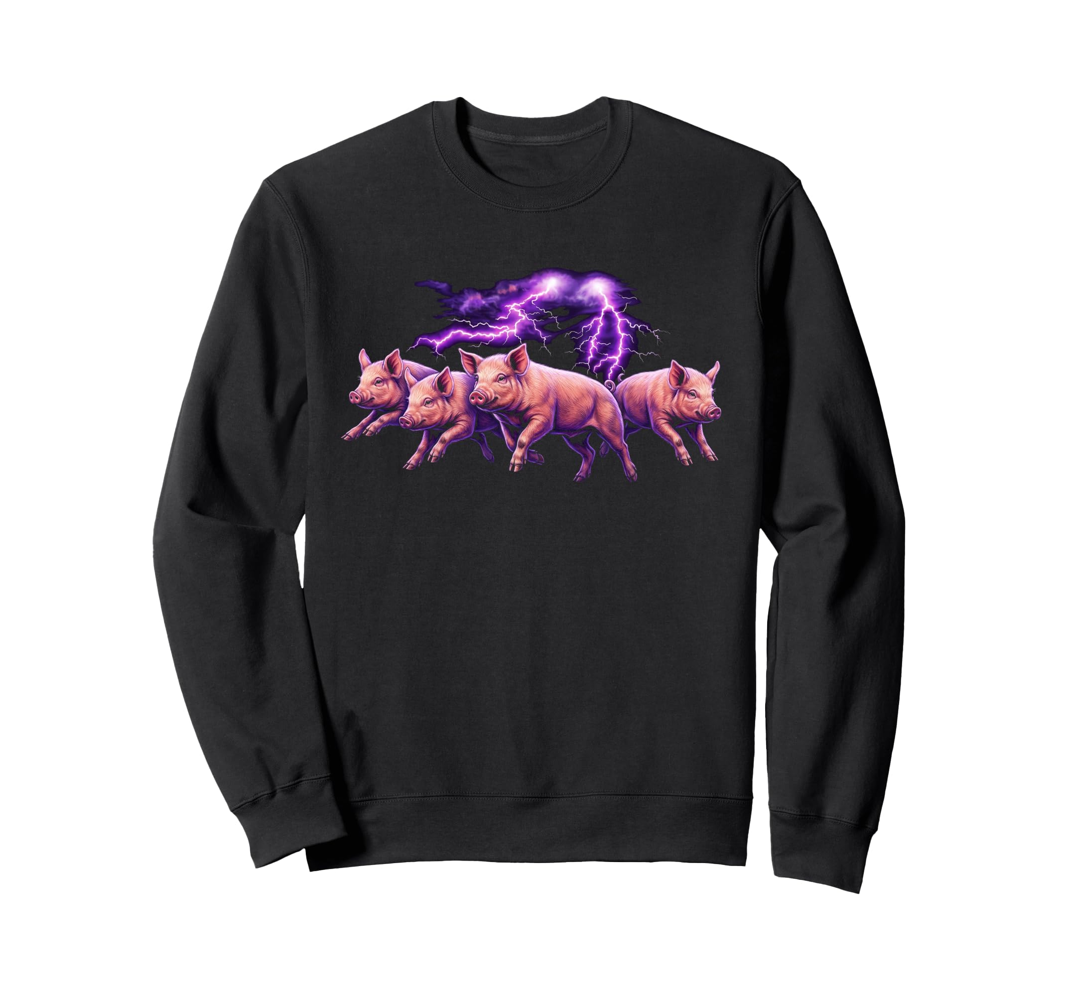 Pigs 90S Funny Pig 80S Farm Animal Sweatshirt - Custom Art Print Men Women - T-Shirt, Sweatshirt, Hoodie