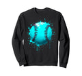 Paint Splash Baseball Ball Player Sweatshirt - Unique Graphic for Adults - T-Shirt, Sweatshirt, Hoodie