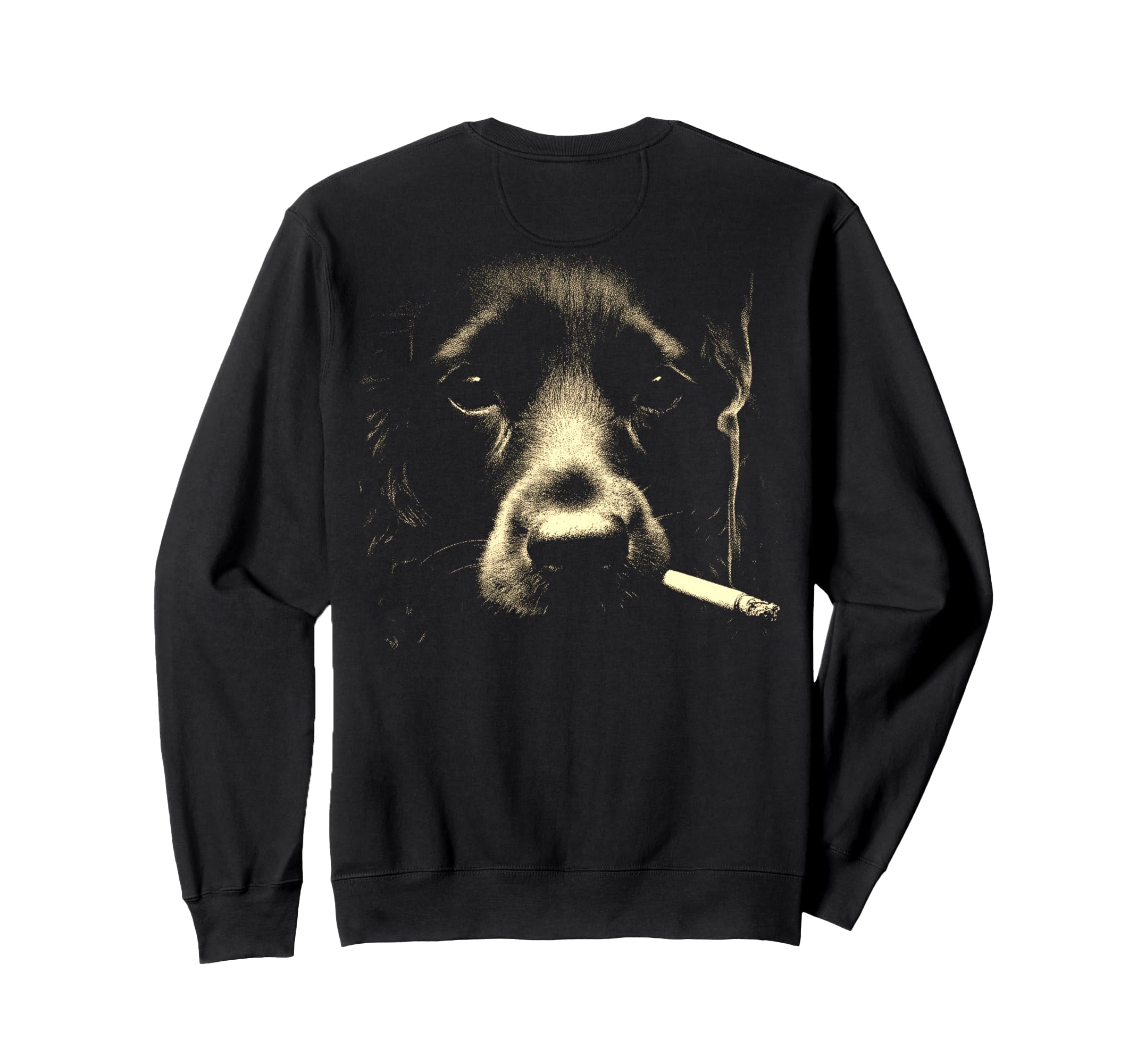 English Cocker Spaniel Smoking Sweatshirt - Unique Graphic Men Women - T-Shirt, Sweatshirt, Hoodie