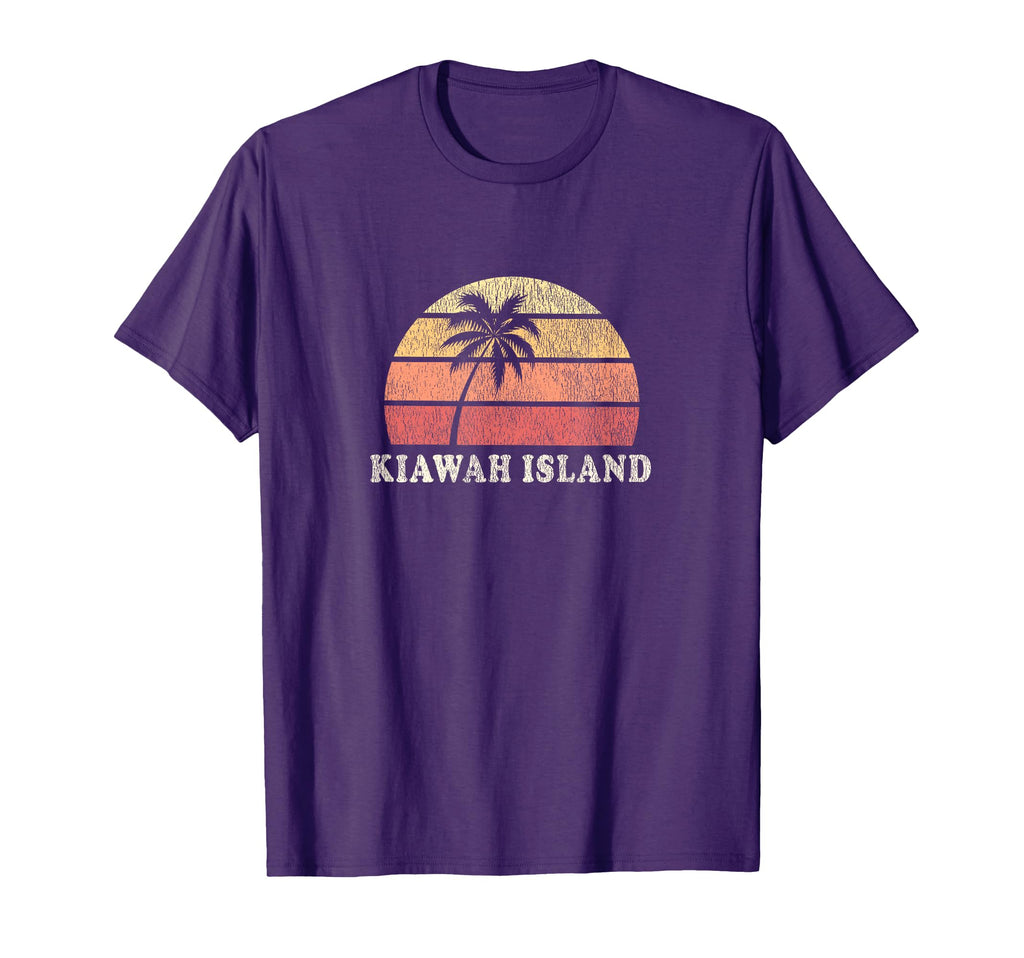 Kiawah Island Sc 70S Throwback T-Shirt - Fun Novelty Design for Adults - T-Shirt, Sweatshirt, Hoodie