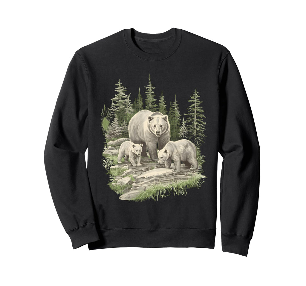 Grizzly Bears Wilderness 1990 Sweatshirt - Casual Everyday Wear for Adults - T-Shirt, Sweatshirt, Hoodie
