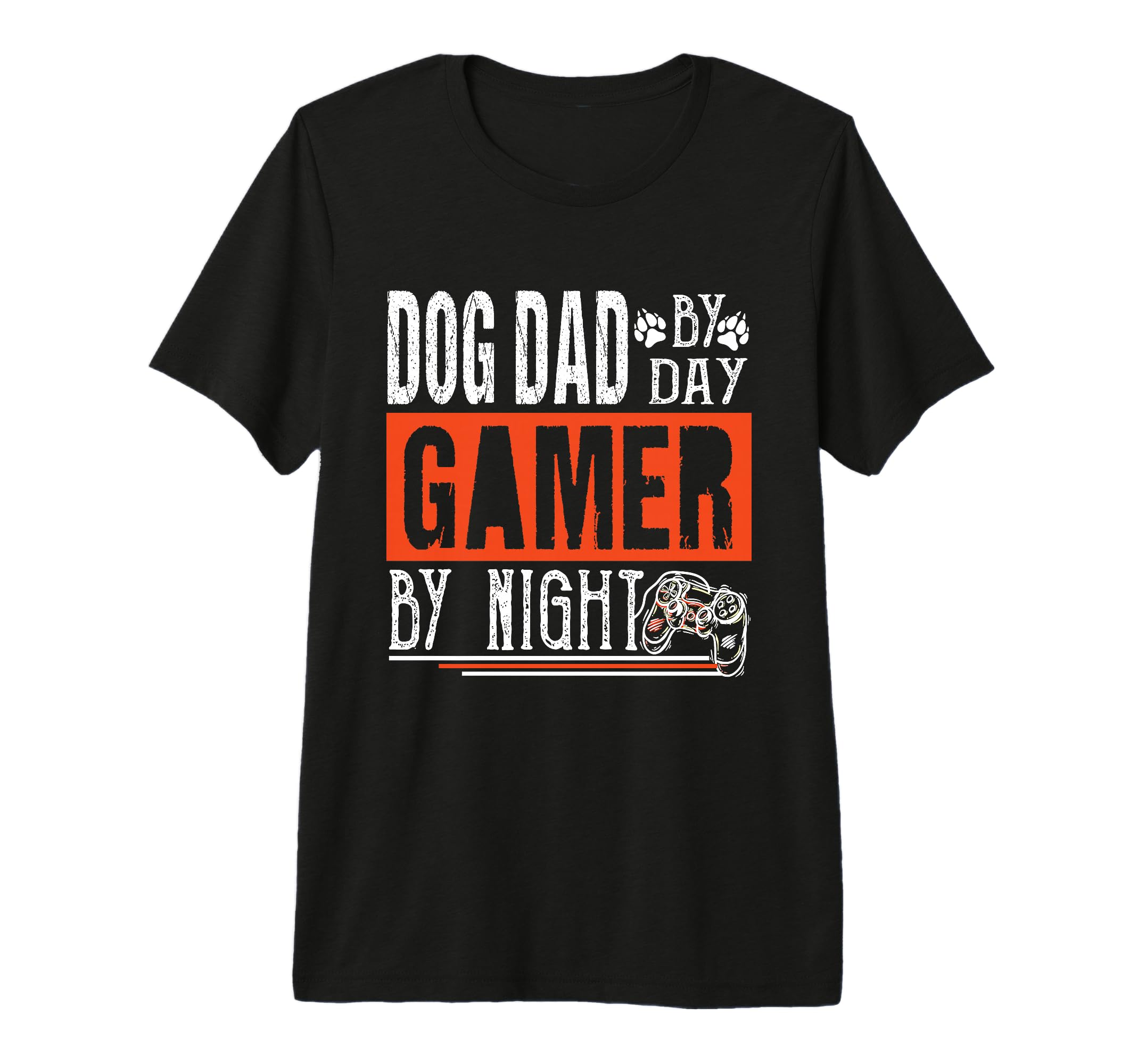 Mens Dog Dad Day Gamer Night Fathers T-Shirt - Minimalist Print for Adults - T-Shirt, Sweatshirt, Hoodie