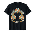 60S 70S Groovy Rainbow Painting Outfit T-Shirt - Minimalist Print Unisex - T-Shirt, Sweatshirt, Hoodie