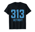 Distressed 313 Detroit Area Code City T-Shirt - Custom Art Print for Adults - T-Shirt, Sweatshirt, Hoodie