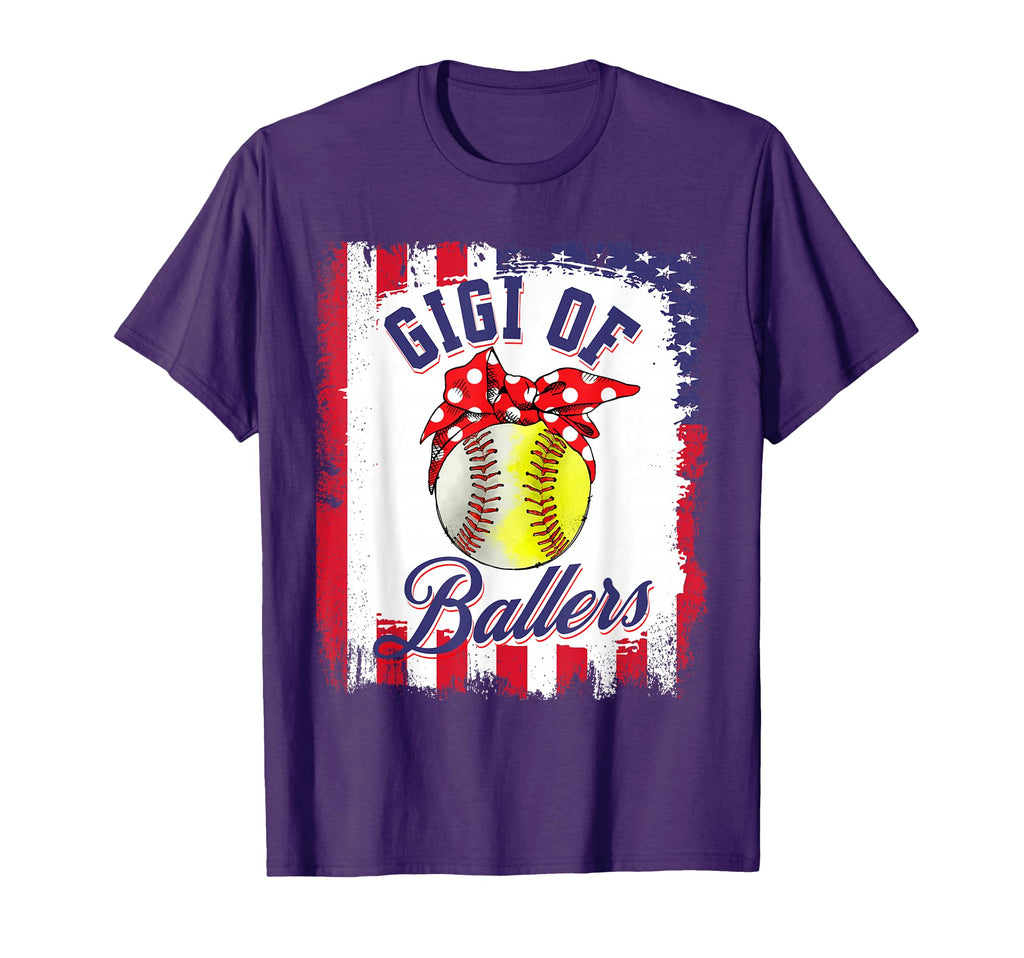 Gigi Ballers Usa Flag Momma And Family T-Shirt - Unique Graphic for Adults - T-Shirt, Sweatshirt, Hoodie