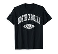 North Carolina Nc Distressed Usa T-Shirt - Minimalist Print for Adults - T-Shirt, Sweatshirt, Hoodie