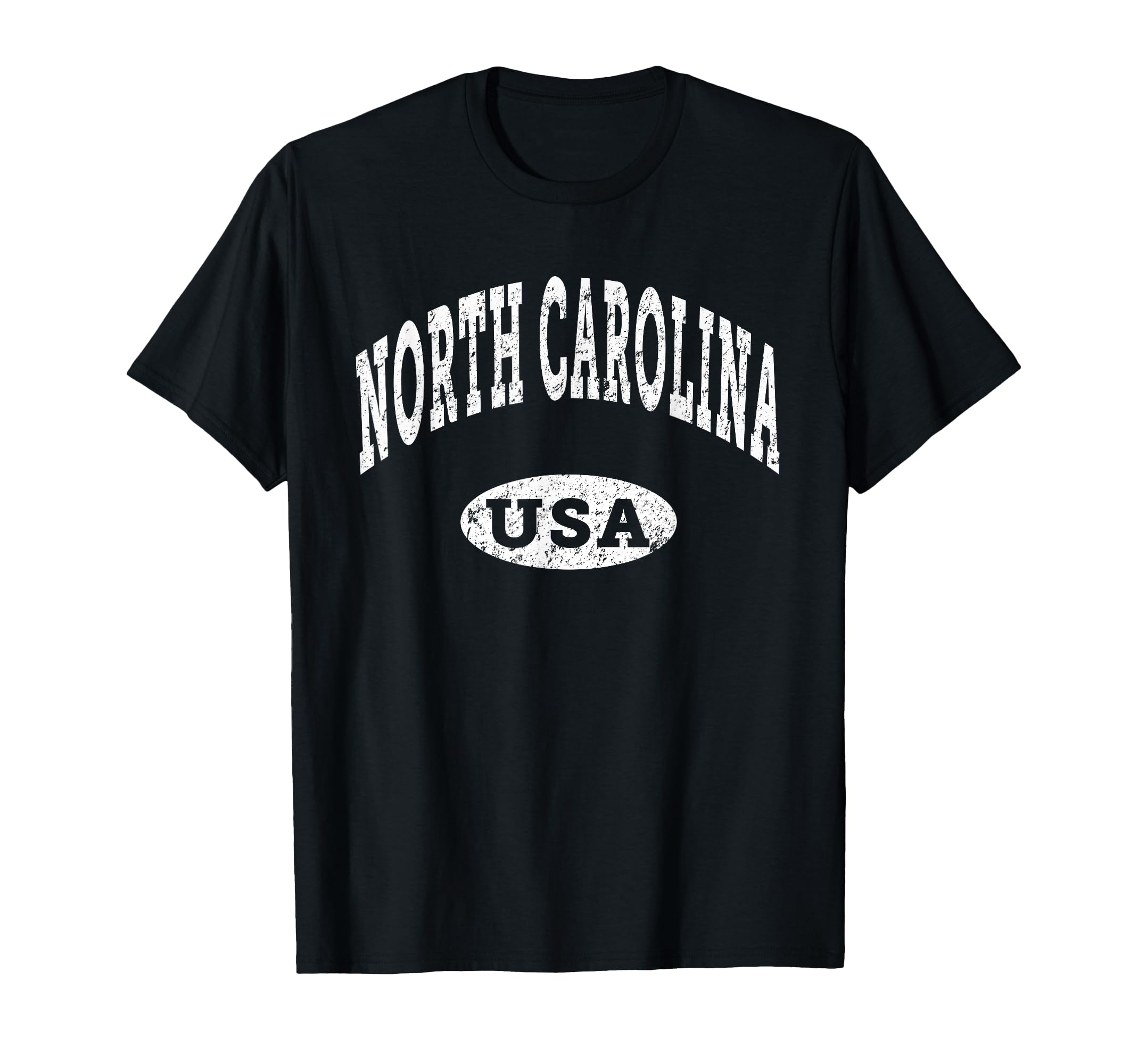 North Carolina Nc Distressed Usa T-Shirt - Minimalist Print for Adults - T-Shirt, Sweatshirt, Hoodie