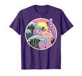 Great Wave Japanese Vaporwave Cat T-Shirt - Custom Art Print for Adults - T-Shirt, Sweatshirt, Hoodie