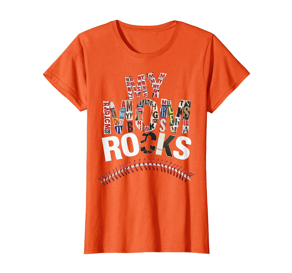 My Mom Rocks Mothers Day Baseball T-Shirt - Minimalist Print Men Women - T-Shirt, Sweatshirt, Hoodie
