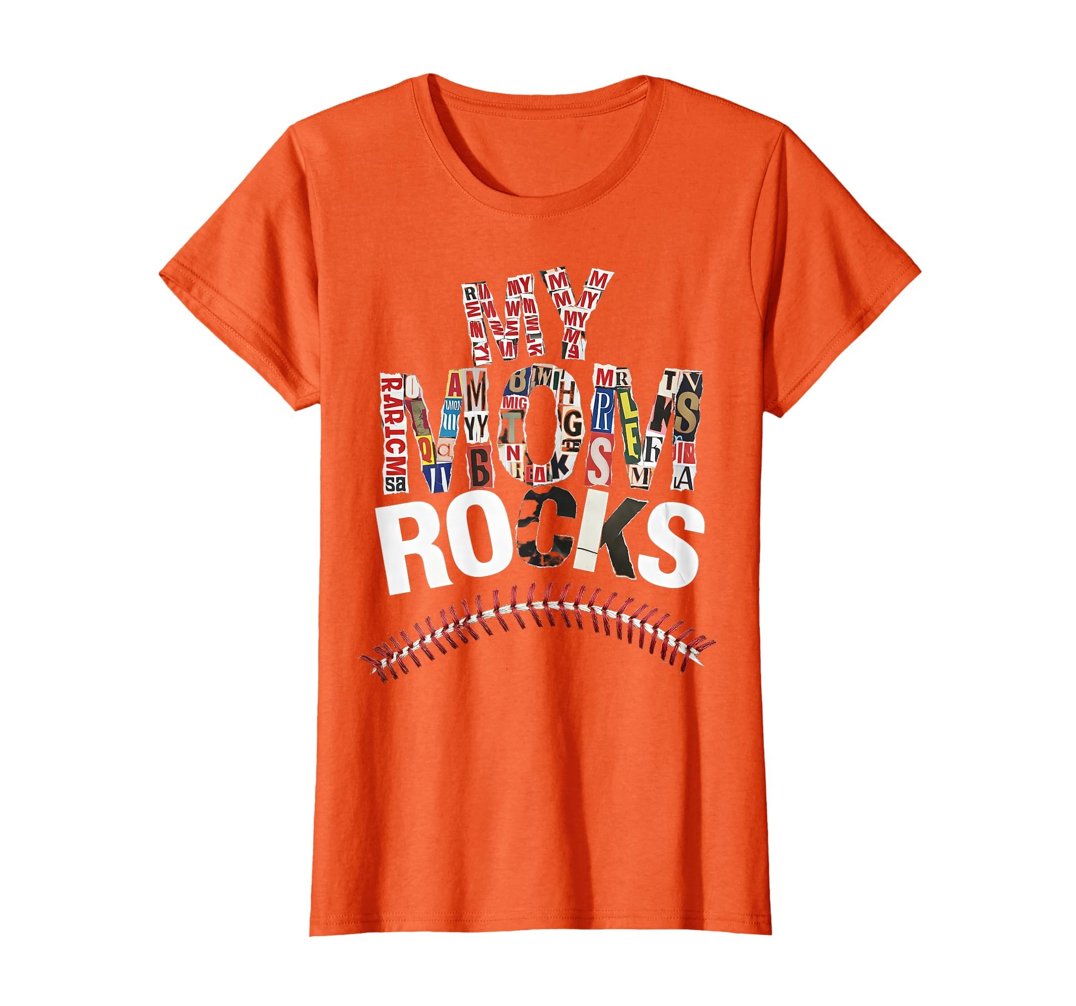 My Mom Rocks Mothers Day Baseball T-Shirt - Minimalist Print Men Women - T-Shirt, Sweatshirt, Hoodie