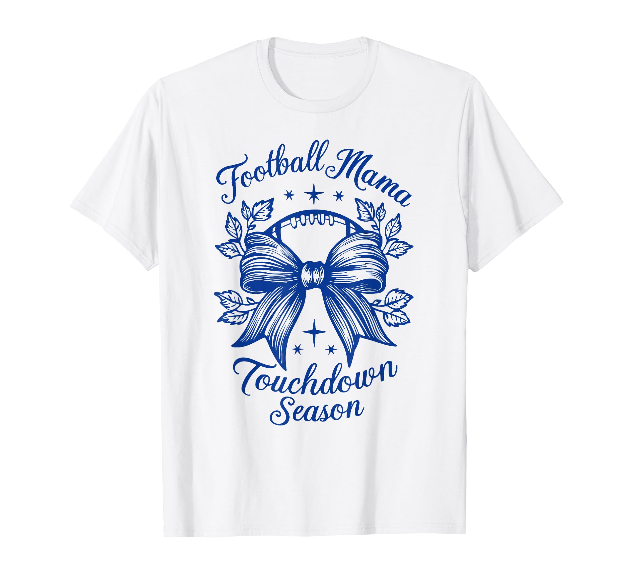 Womens Moms Coquette Bow Football Lover T-Shirt - Custom Art Print Unisex - T-Shirt, Sweatshirt, Hoodie