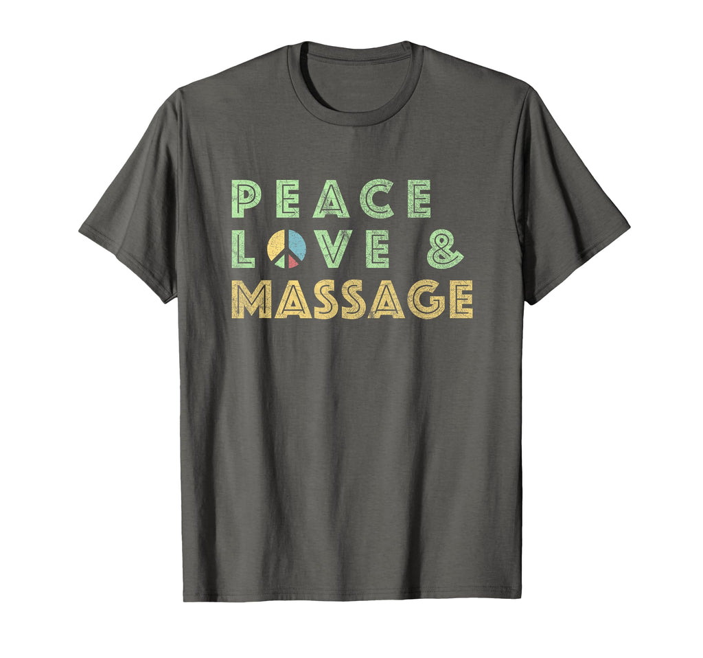 Peace Love Massage Gift Massage Therapy T-Shirt - Custom Art Print Unisex - T-Shirt, Sweatshirt, Hoodie