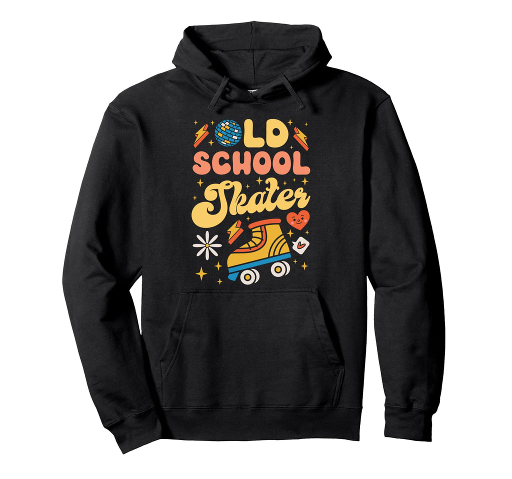 Roller Skating Skate 1970S Old School Skater Hoodie - Graphic Print Unisex - T-Shirt, Sweatshirt, Hoodie