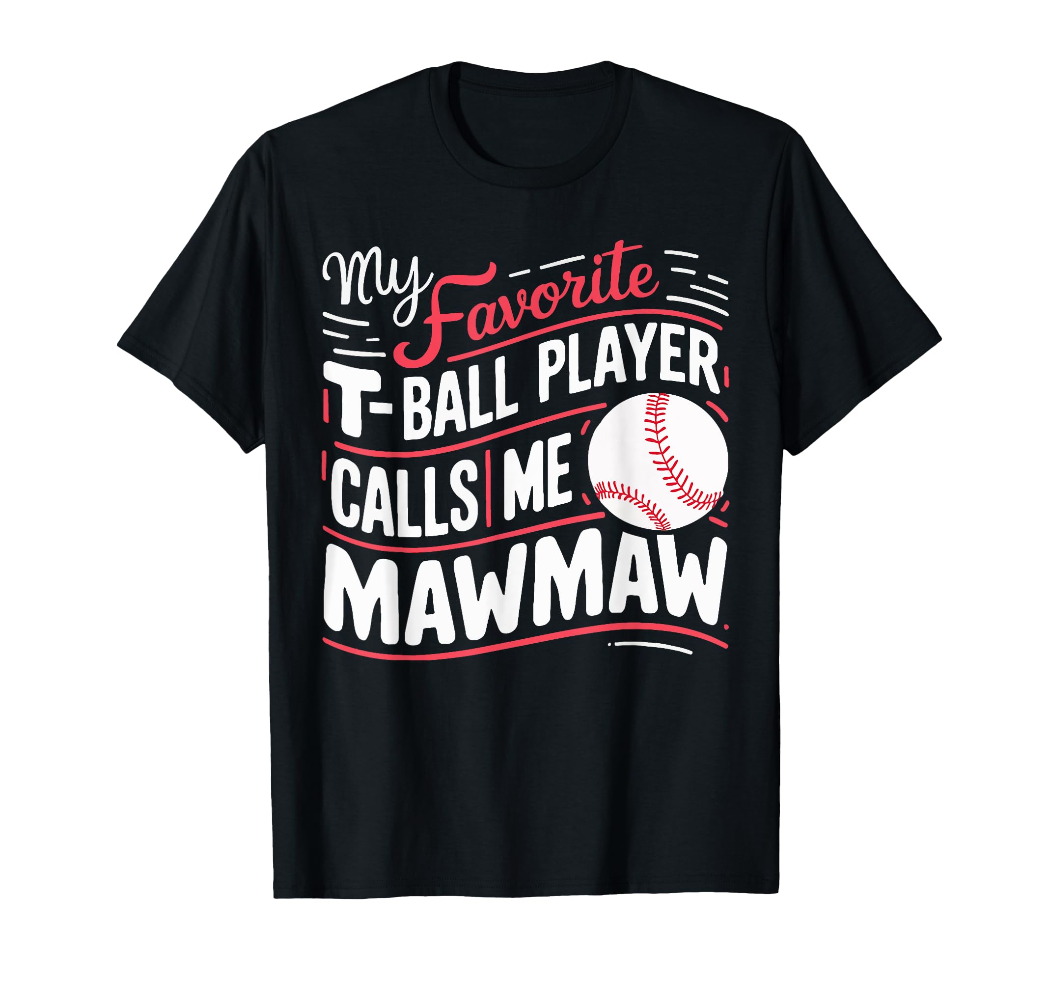 Baseball Grandma Grandmother T-Shirt - Fun Novelty Design for Adults - T-Shirt, Sweatshirt, Hoodie