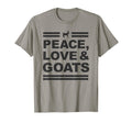Peace Love And Goats Funny Goat T-Shirt - Aesthetic Graphic Unisex - T-Shirt, Sweatshirt, Hoodie