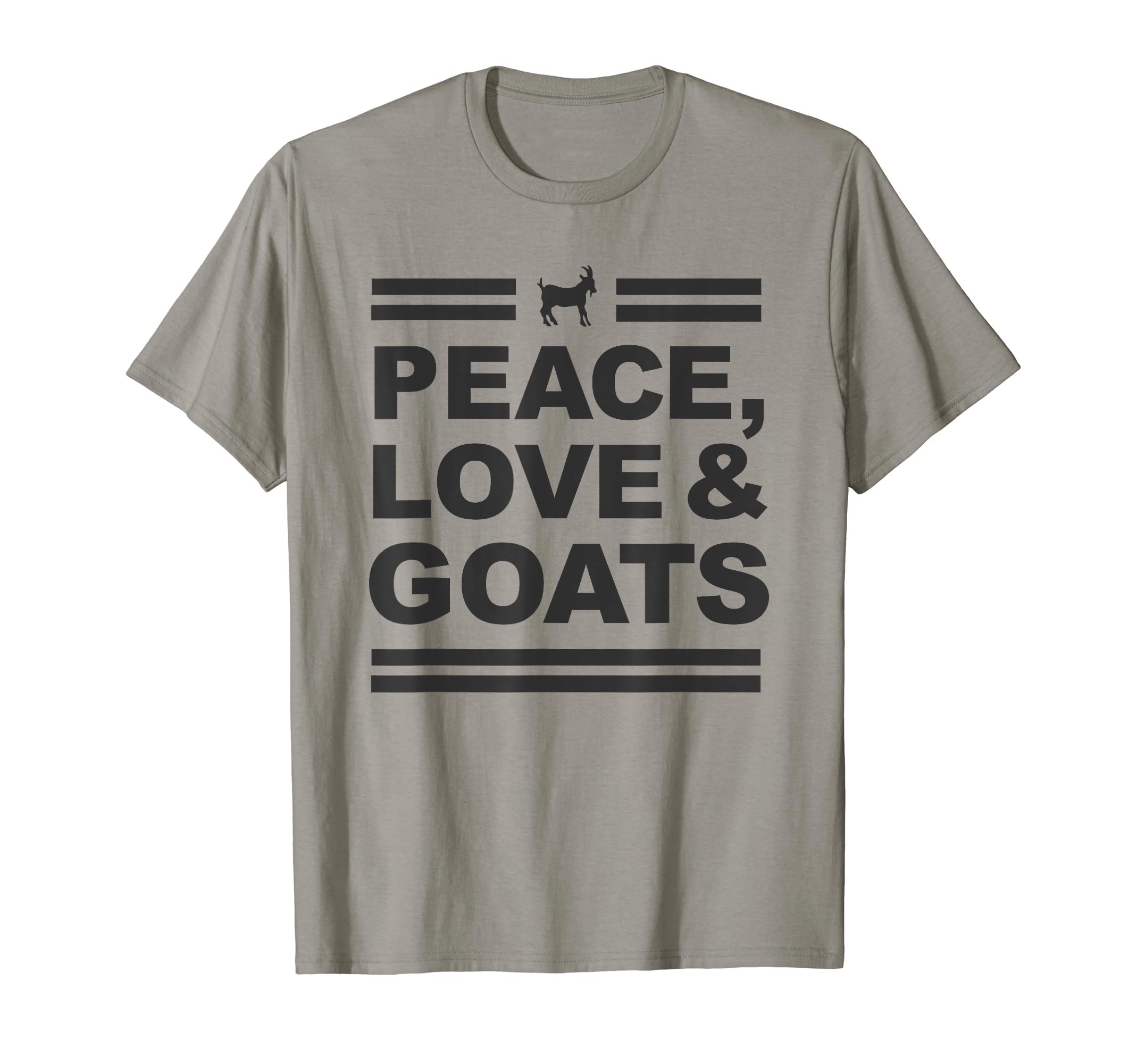 Peace Love And Goats Funny Goat T-Shirt - Aesthetic Graphic Unisex - T-Shirt, Sweatshirt, Hoodie