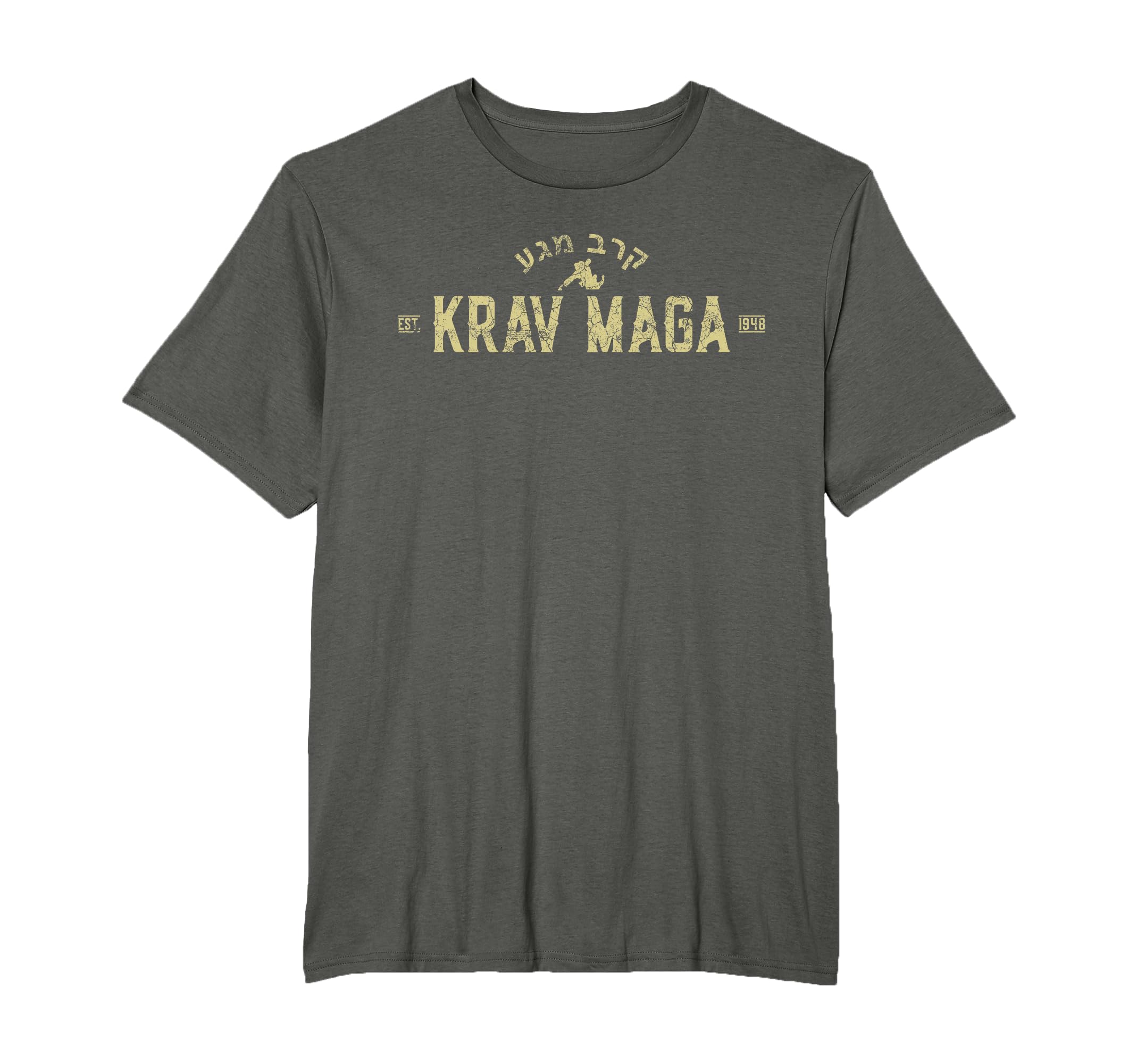 Krav Maga Israel Combat Distressed T-Shirt - Fun Novelty Design for Adults - T-Shirt, Sweatshirt, Hoodie