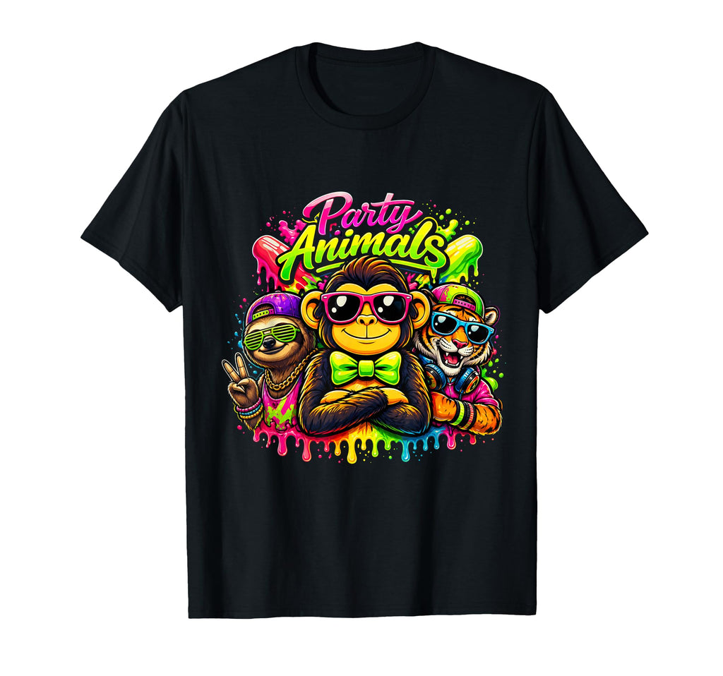 Monkey Baseball Wild Animals T-Shirt - Minimalist Print Men Women - T-Shirt, Sweatshirt, Hoodie