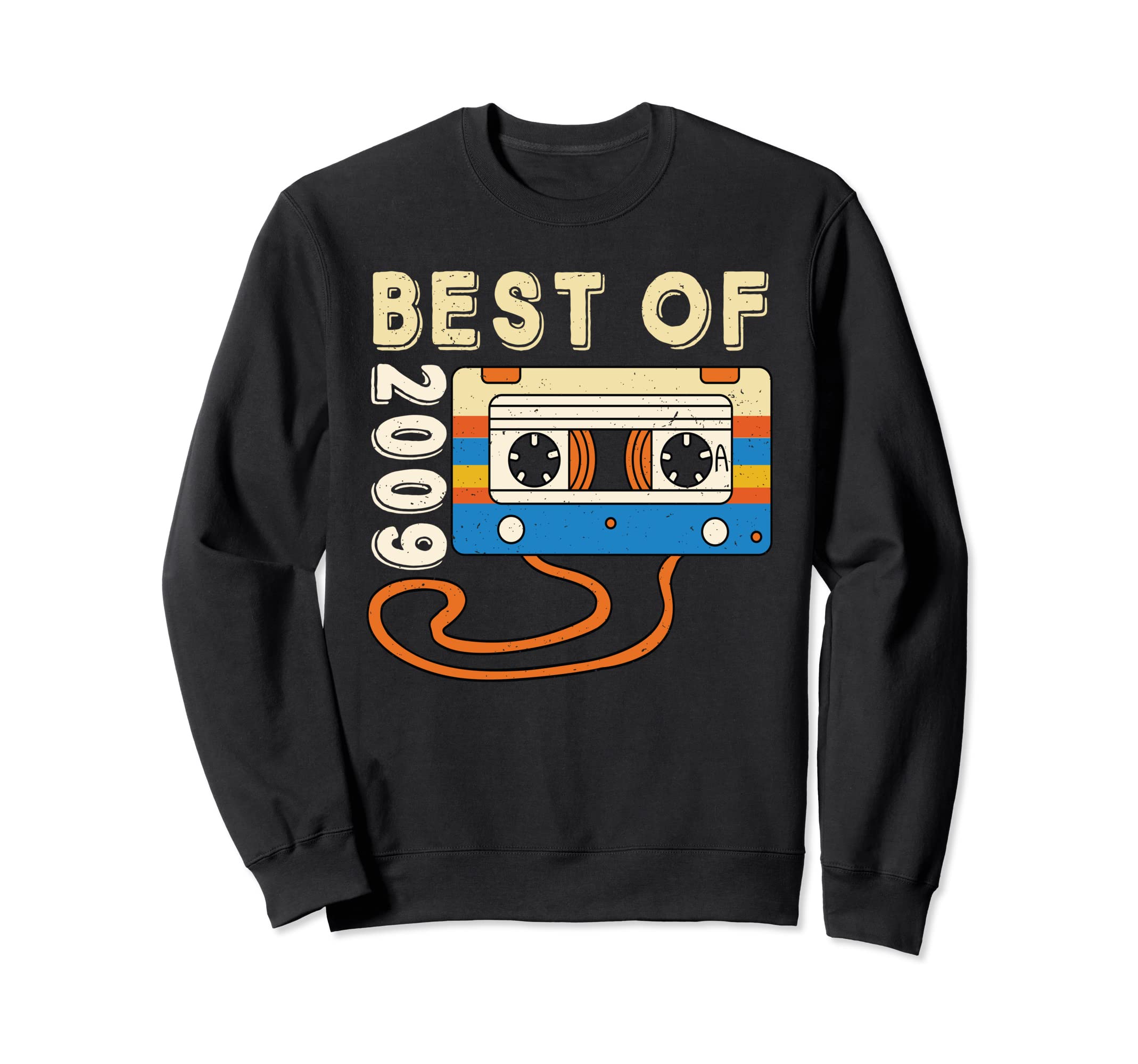Best 2009 Cassette Tape 14 Years Sweatshirt - Minimalist Print for Adults - T-Shirt, Sweatshirt, Hoodie