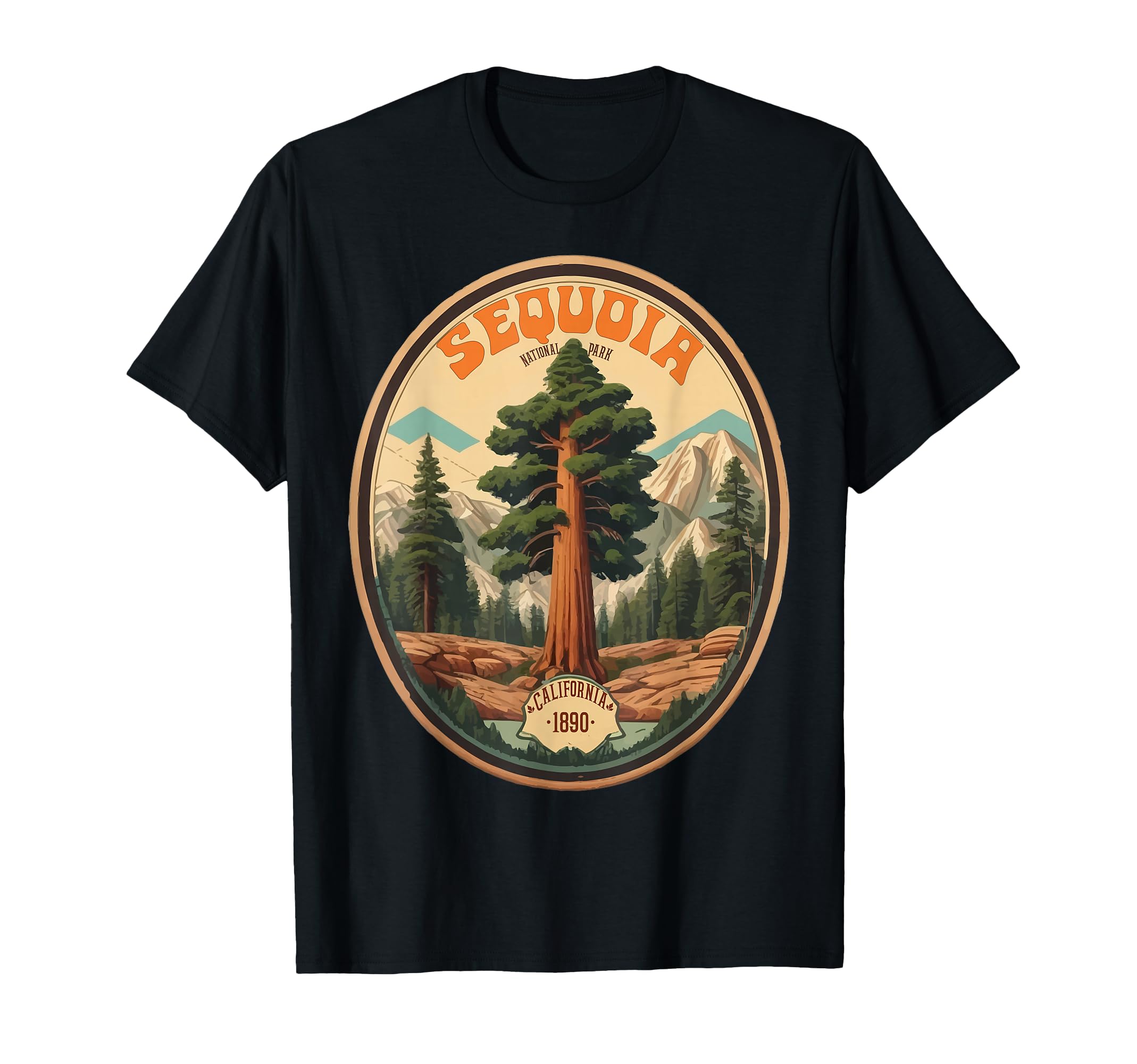 Sequoia National Park Tree T-Shirt - Casual Everyday Wear for Adults - T-Shirt, Sweatshirt, Hoodie