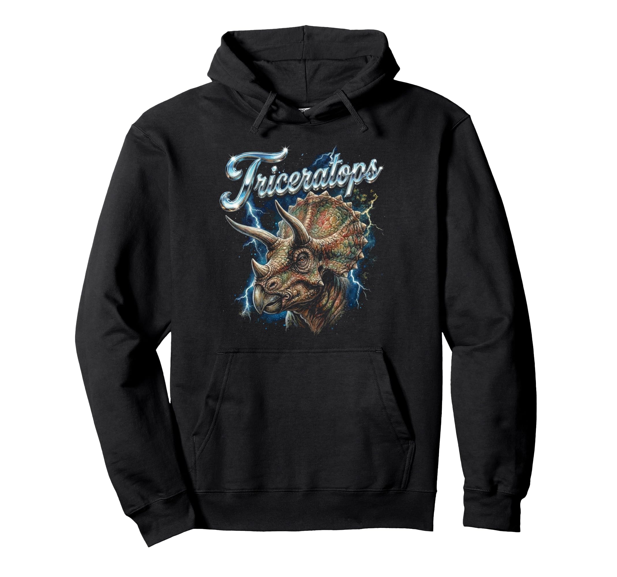 Triceratops 90S Funny Dinosaur Hoodie - Minimalist Print Men Women - T-Shirt, Sweatshirt, Hoodie
