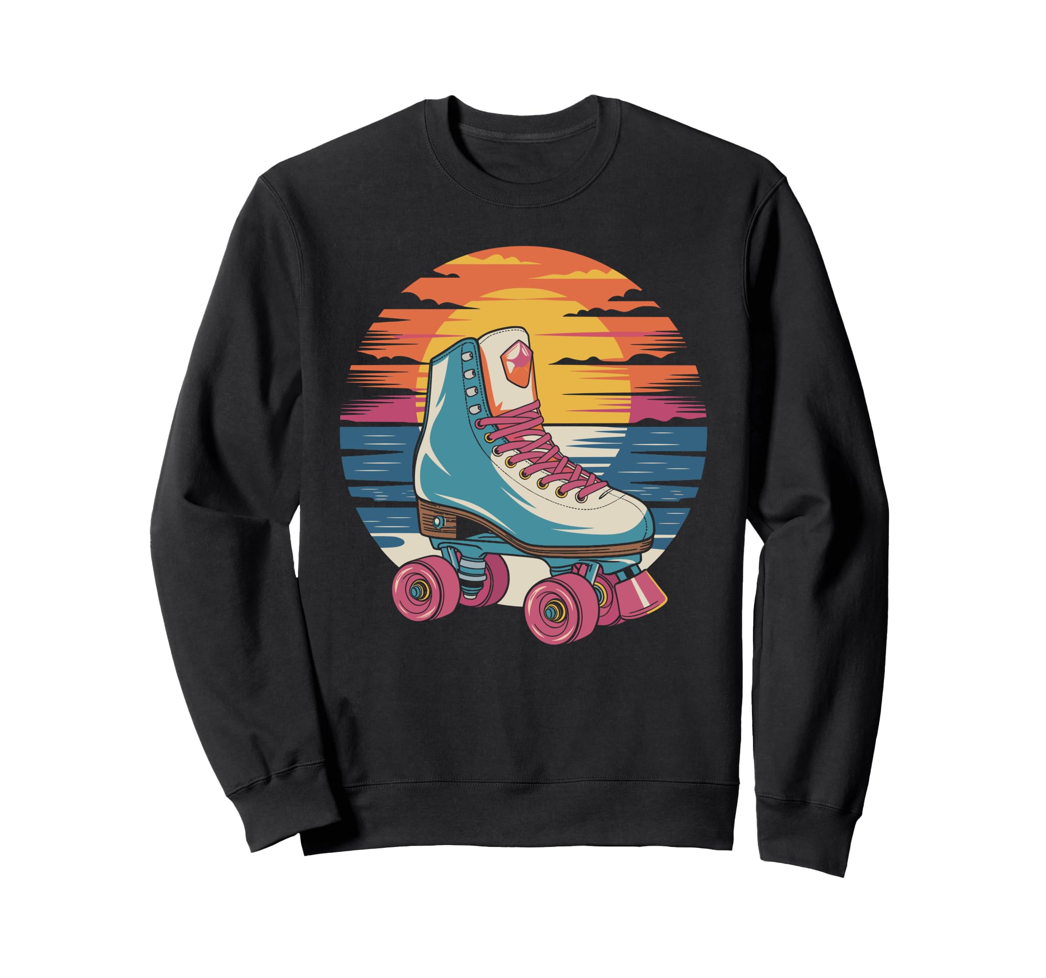 Colorful Roller Skate Lineup Sweatshirt - Trendy Graphic Unisex - T-Shirt, Sweatshirt, Hoodie