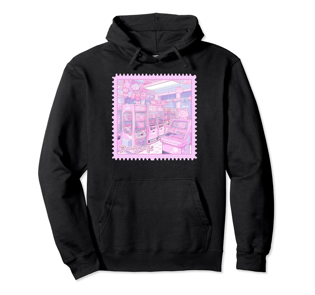 Anime 90S Arcade Y2K Aesthetic Japanese Hoodie - Unique Graphic Men Women - T-Shirt, Sweatshirt, Hoodie