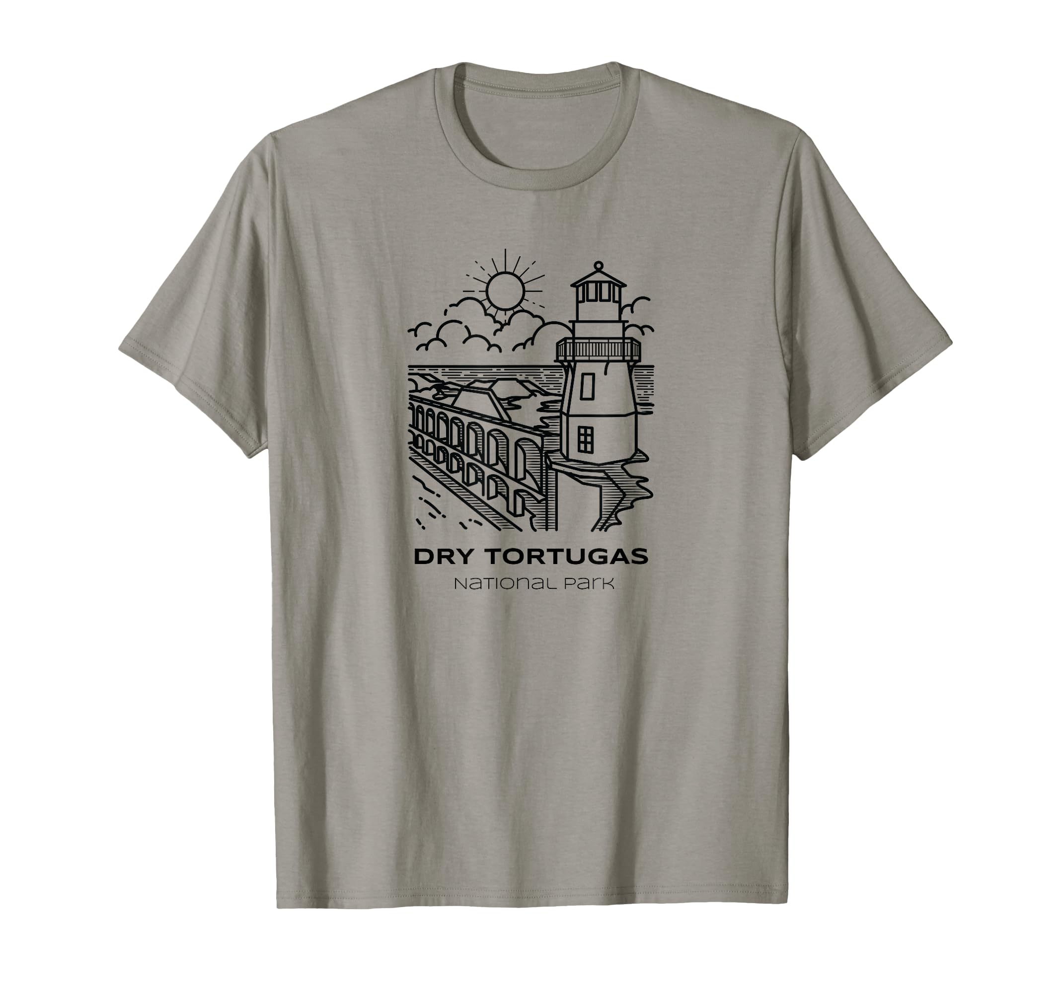 Dry Tortugas National Park Hike T-Shirt - Minimalist Print Unisex - T-Shirt, Sweatshirt, Hoodie